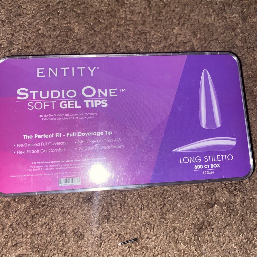 Entity Studio One Soft Gel Tips - Long Stiletto